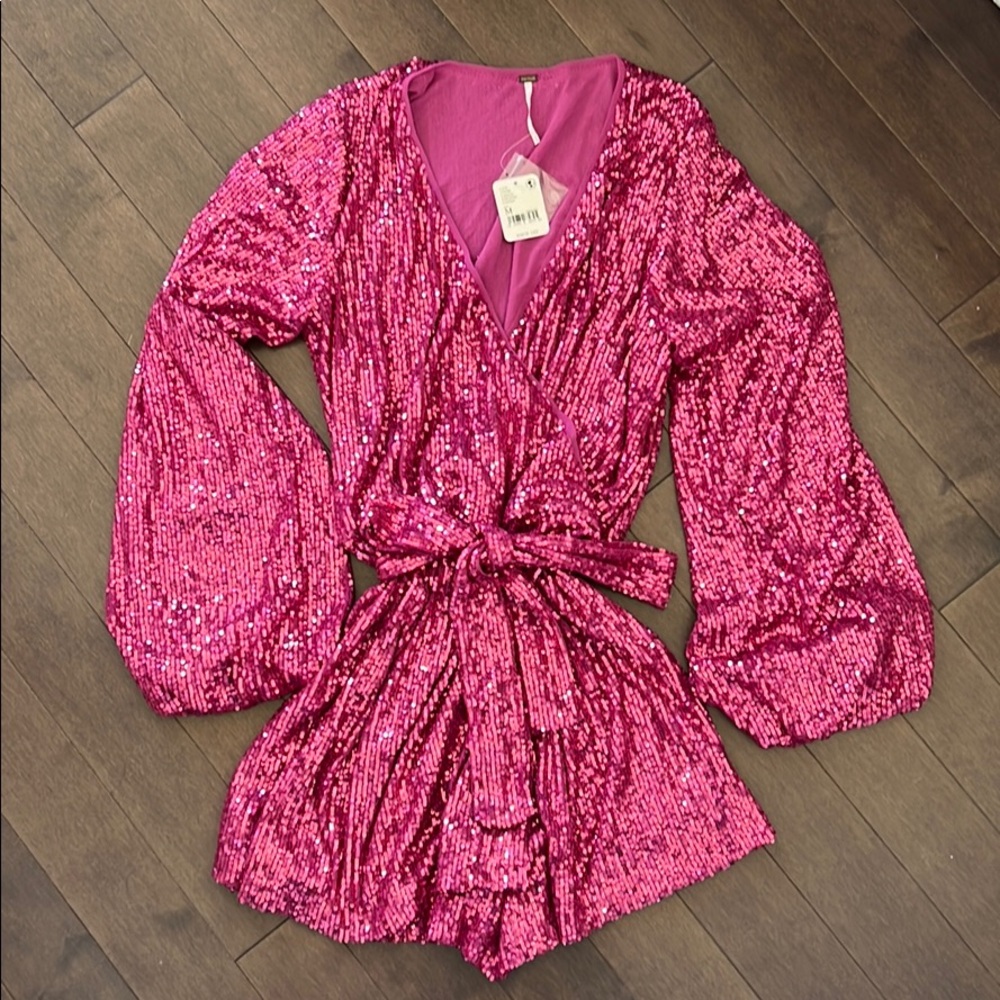 Free People sequined romper